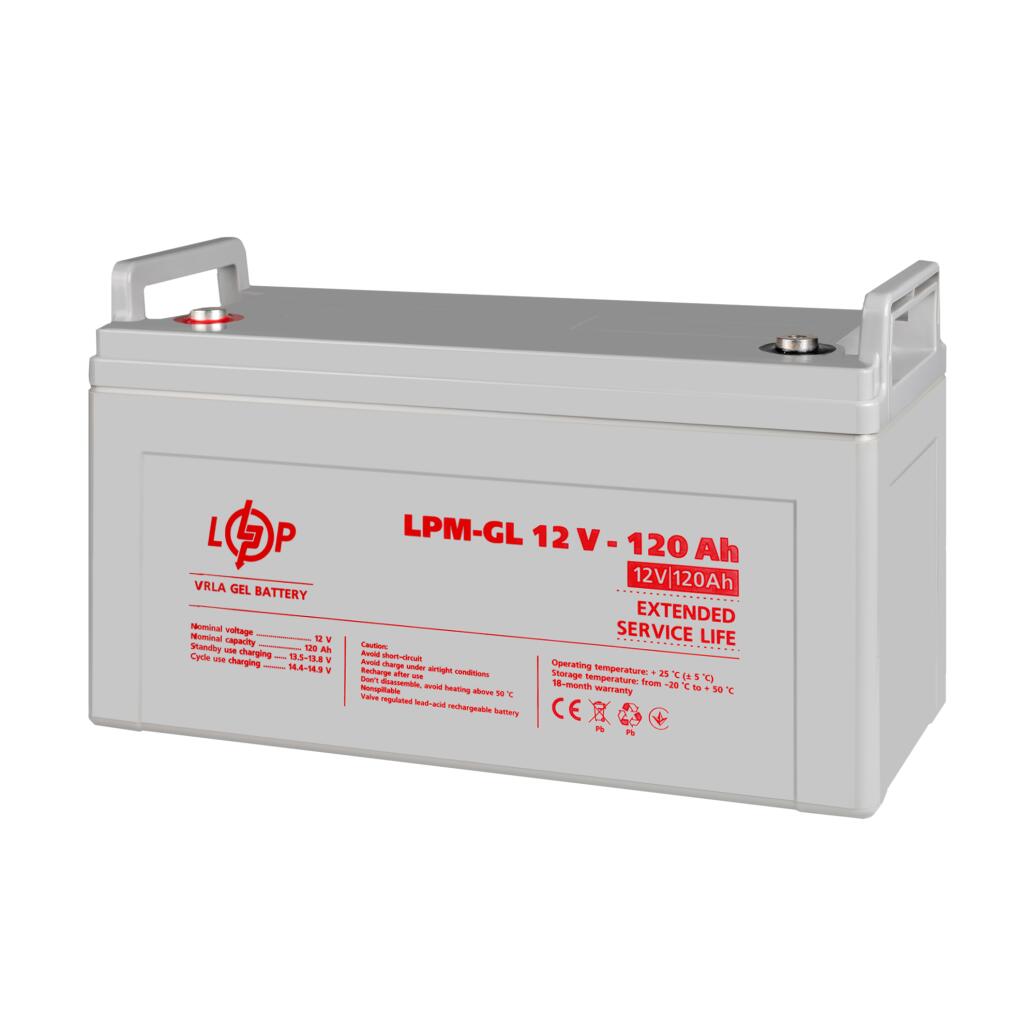 Акумулятор гелевий LPM-GL 12V - 120 Ah - Зображення 3
