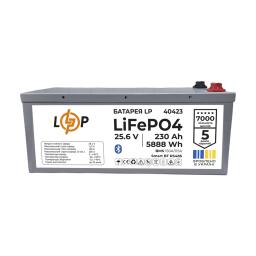 Аккумулятор LP LiFePO4 25,6V - 230 Ah (5888Wh) (BMS 150A/115А) МЕТАЛ Smart BT RS485