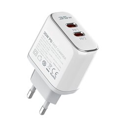 Зарядка для телефону LogicPower 35W (Type-C + USB) QC + кабель (Type C to Lightning)