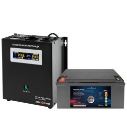 Комплект резервного питания для котла ИБП + литиевая (LiFePO4) батарея (UPS W1500VA + АКБ LiFePO4 3000W)