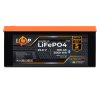 Аккумулятор LP LiFePO4 25,6V - 100 Ah (2560Wh) (BMS 100A/50А) пластик Smart BT