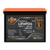 Акумулятор LP LiFePO4 12,8V - 100 Ah (1280Wh) (BMS 100A/50А) пластик Smart BT - Зображення 2