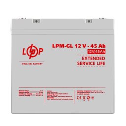 Аккумулятор гелевый LPM-GL 12V - 45 Ah 