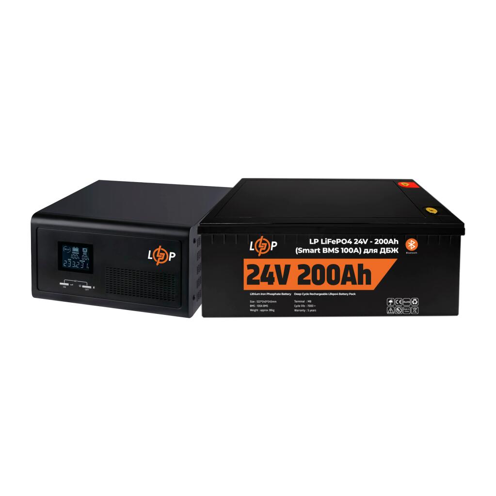Комплект резервного питания LP(LogicPower) ИБП + литиевая (LiFePO4) батарея (UPS 2300VA + АКБ LiFePO4 5120W) - Изображение 3