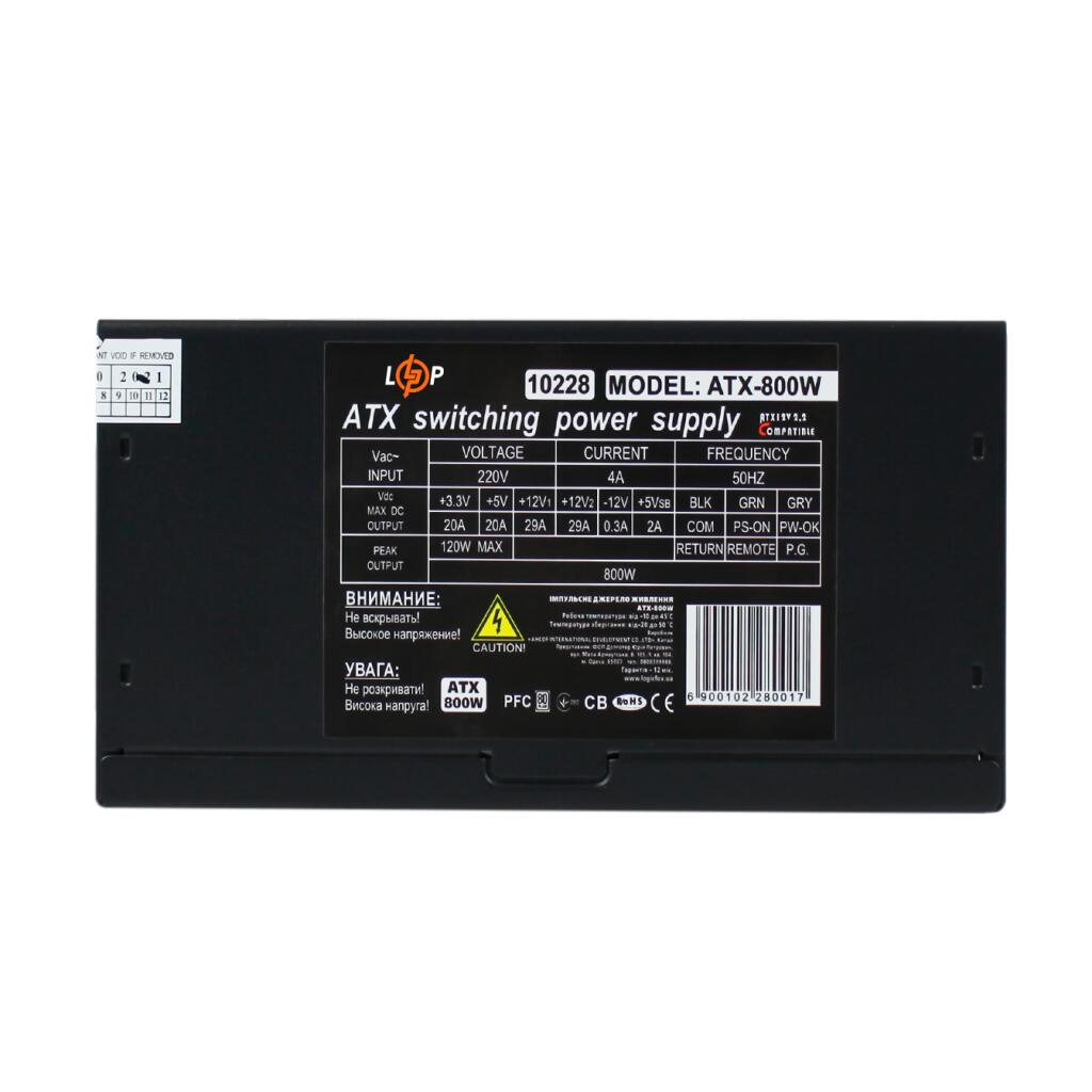 Компьютерный блок питания ATX-800-12-APFC 80+ Bronze - Изображение 5