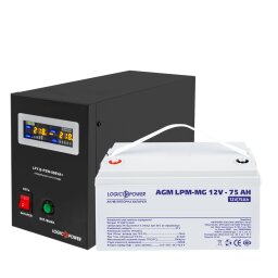 Комплект резервного питания для котла и теплого пола LogicPower ИБП + мультигелевая батарея (UPS B800VA + АКБ MG 900W) null