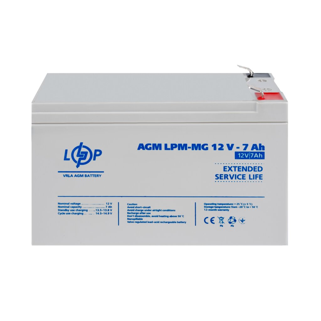 Аккумулятор мультигелевый LPM-MG 12V - 7 Ah - Изображение 2