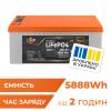 Акумулятор LP LiFePO4 12,8V - 460 Ah (5888Wh) (BMS 200A/200А) пластик LCD Smart BT - Зображення 1