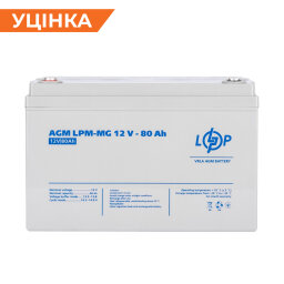 Распродажа (4196) Аккумулятор мультигелевый AGM LPM-MG 12V - 80 Ah 09/2023
