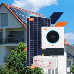 Обладнання для сонячної електростанції (СЕС) Стандарт 11 kW АКБ 9,6 kWh Gel 200 Ah null