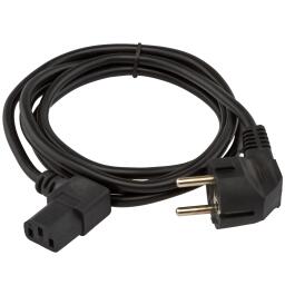 Кабель питания LP CEE 7/4 - C13_1.8m_3x0,75mm2, 220V (прямой угол