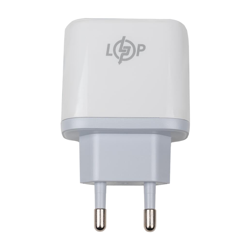 Зарядка для телефона LP 45W (Type-C+USB) QC + кабель (Type-C to Type-C) 45WCH - Изображение 2