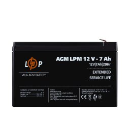Акумулятор AGM LPM 12V - 7 Ah 