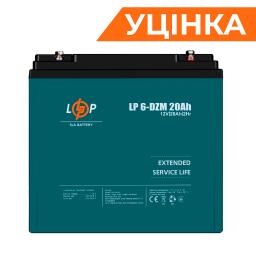 Тяговый свинцово-кислотный AGM аккумулятор LP 6-DZM-20 Ah Уценка 11/24