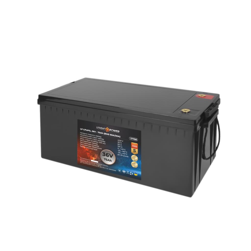 Аккумулятор LP LiFePO4 36V - 75 Ah (BMS 60A/30А) пластик - Изображение 5