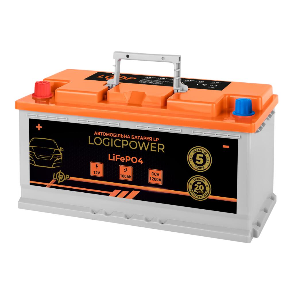 Автомобільний літієвий акумулятор LP LiFePO4 12V - 100 Ah (+ зліва) BMS 1200А - Зображення 2