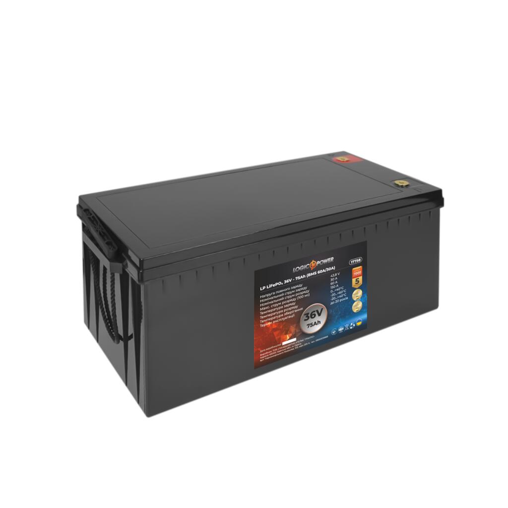 Аккумулятор LP LiFePO4 36V - 75 Ah (BMS 60A/30А) пластик - Изображение 4