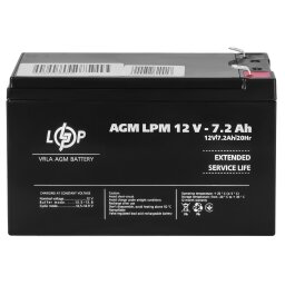 Акумулятор AGM LPM 12V - 7.2 Ah null