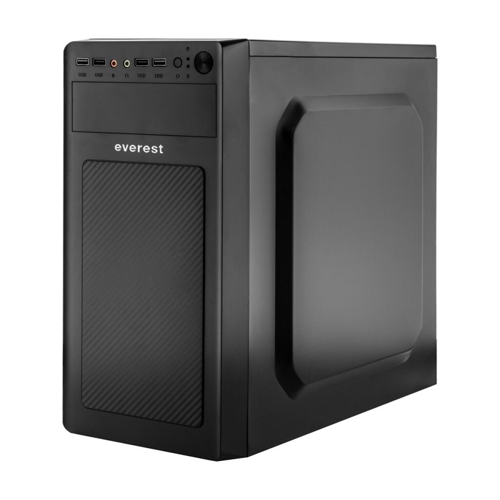 Компьютерный корпус Everest 6116 - 400w 12cm MATX, 2xUSB3.0+2xUSB2.0 - Изображение 2