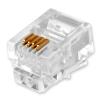 Коннектор RJ11-4P4С (100 шт) - Изображение 1