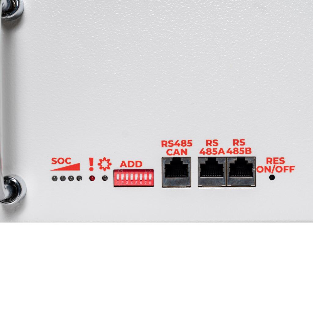 Акумулятор LP LiFePO4 51,2V - 100 Ah (5120Wh) (BMS SP 100A/50А) RM RS485/CAN WH - Зображення 6