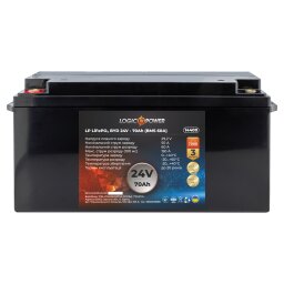 Акумулятор LP LiFePO4 24V - 70 Ah (BMS 60А) пластик