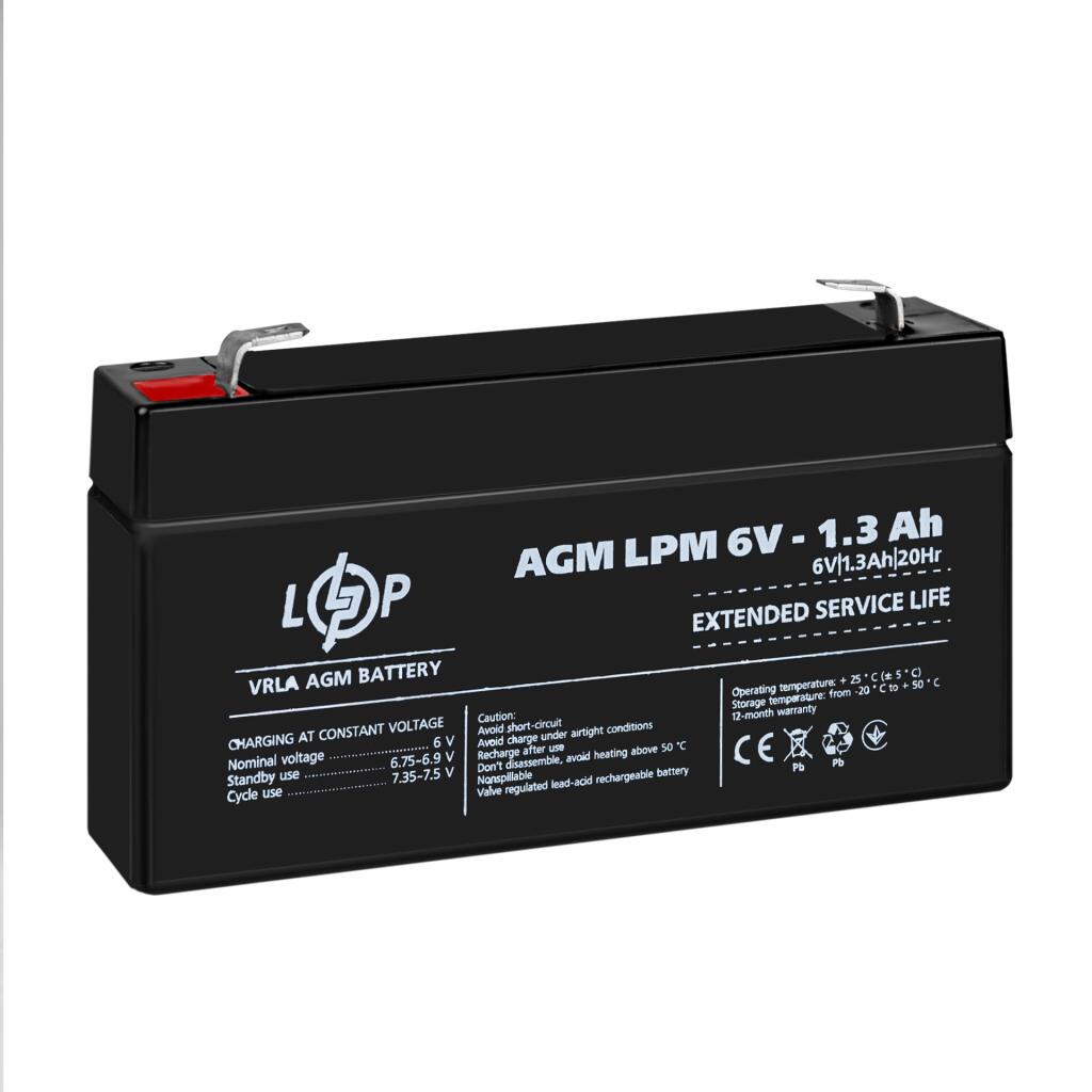 Распродажа Аккумулятор AGM LPM 6V - 1.3 Ah - Изображение 4