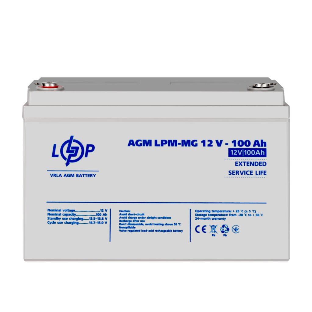 Аккумулятор мультигелевый LPM-MG 12V - 100 Ah - Изображение 2