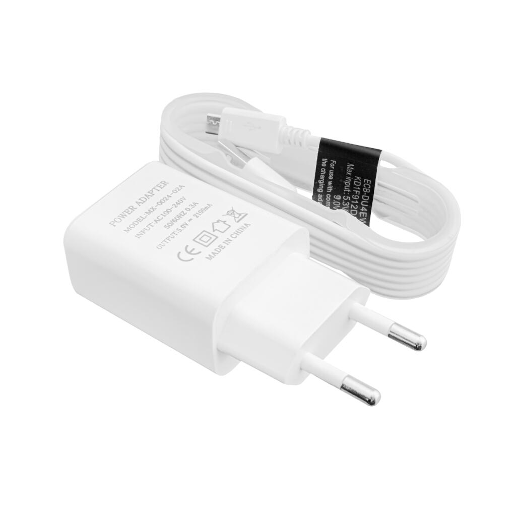 Зарядное устройство + кабель micro USB LP АС-003 USB 5V 2A ОЕМ White - Изображение 2