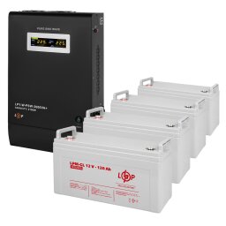 Комплект резервного питания ИБП + гелевая батарея (UPS W3000 + АКБ GL 6600W) null