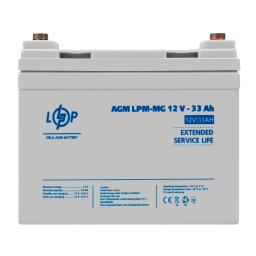 Аккумулятор мультигелевый LPM-MG 12V - 33 Ah + справа