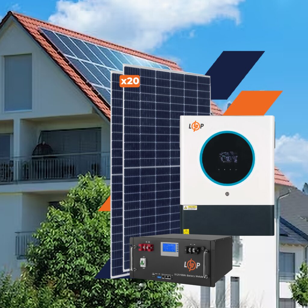 Оборудование для солнечной электростанции (СЭС) Премиум 11 kW АКБ 11,8 kWh LiFePO4 230 Ah - Изображение 1