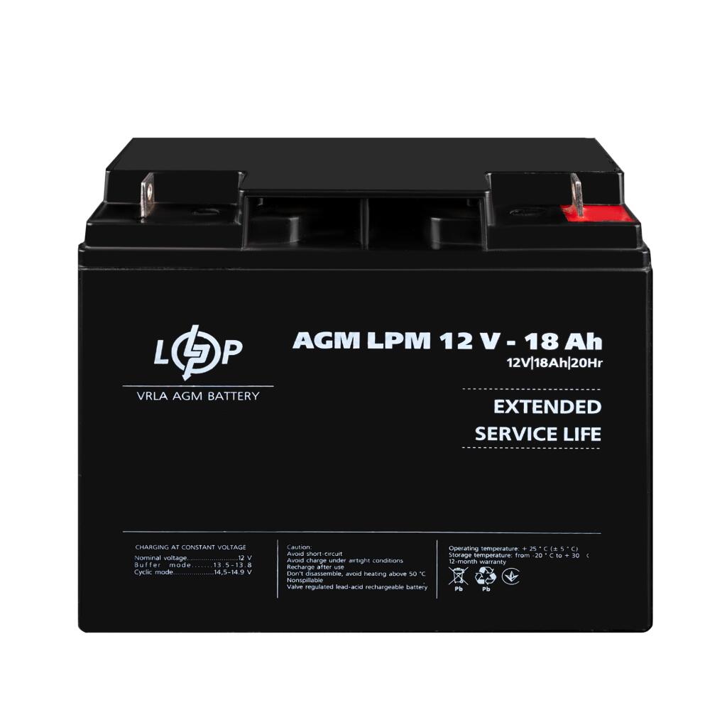 Распродажа Аккумулятор AGM LPM 12V - 18 Ah - Изображение 2