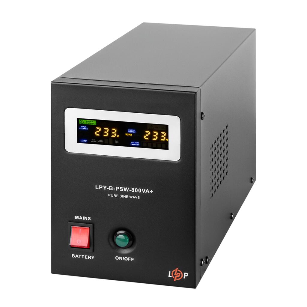 ДБЖ з правильною синусоїдою 12V LPY-B-PSW-800VA+(560Вт) 5A/15A - Зображення 3