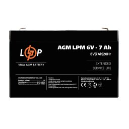 Аккумулятор AGM LPM 6V - 7 Ah