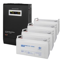 Комплект резервного питания ИБП + мультигелевая батарея (UPS W3000 + АКБ MG 6600W) null