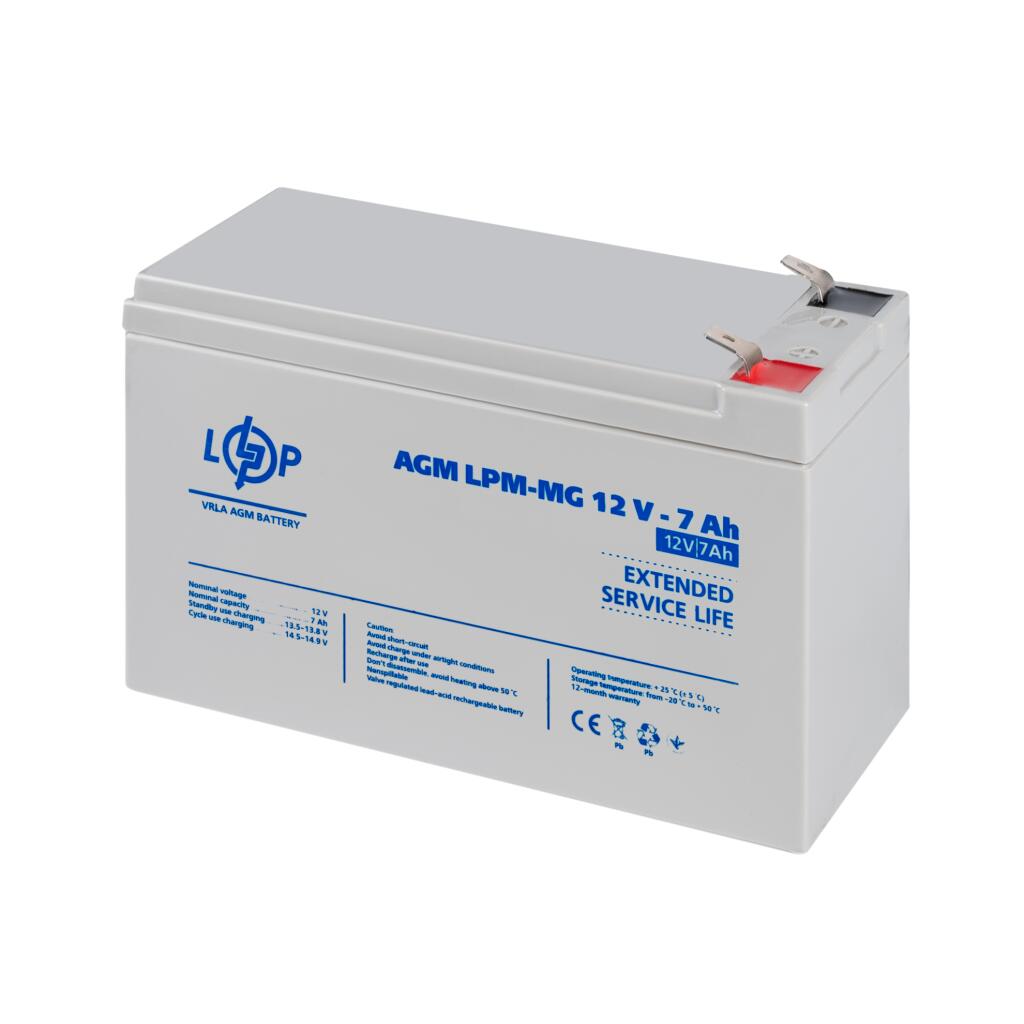 Акумулятор мультигелевий LPM-MG 12V - 7 Ah - Зображення 4