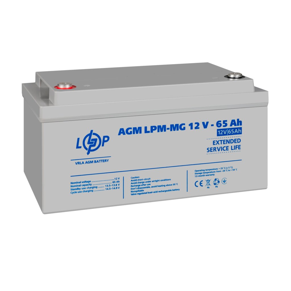 Акумулятор мультигелевий LPM-MG 12V - 65 Ah - Изображение 4