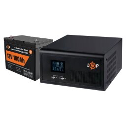 Комплект резервного питания LP(LogicPower) ИБП + литиевая (LiFePO4) батарея