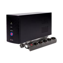 Комплект ИБП LP-650VA (390Вт) + сетевой фильтр PREMIUM LP-X5 2 м Black (3520Вт)