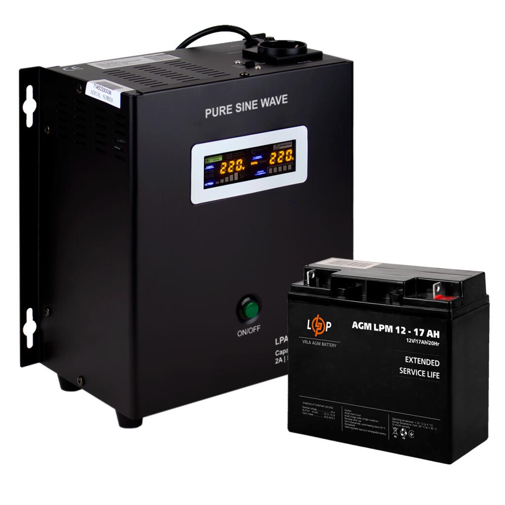 Комплект резервного питания для котла LogicPower ИБП + AGM батарея (UPS A500 + АКБ AGM 220W) - Изображение 4