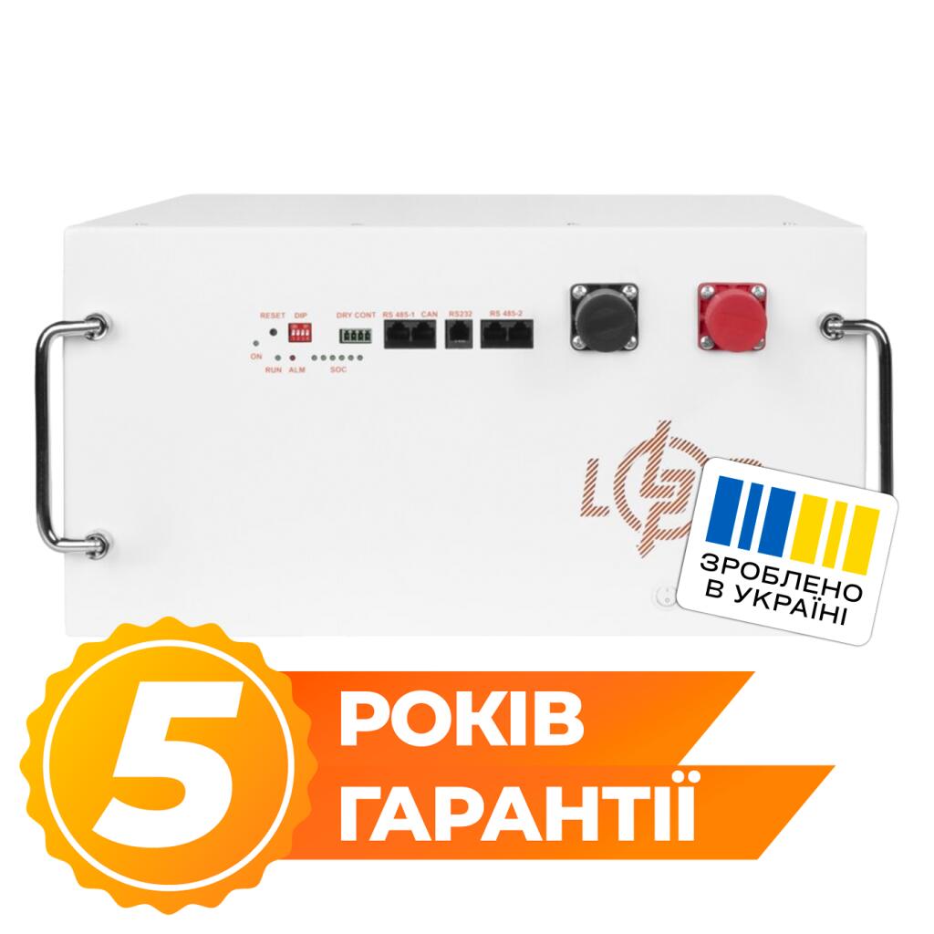 Аккумулятор LP LiFePO4 51,2V - 315 Ah (16128Wh) (BMS JK 200A/100А) RM RS485/CAN WH - Изображение 1