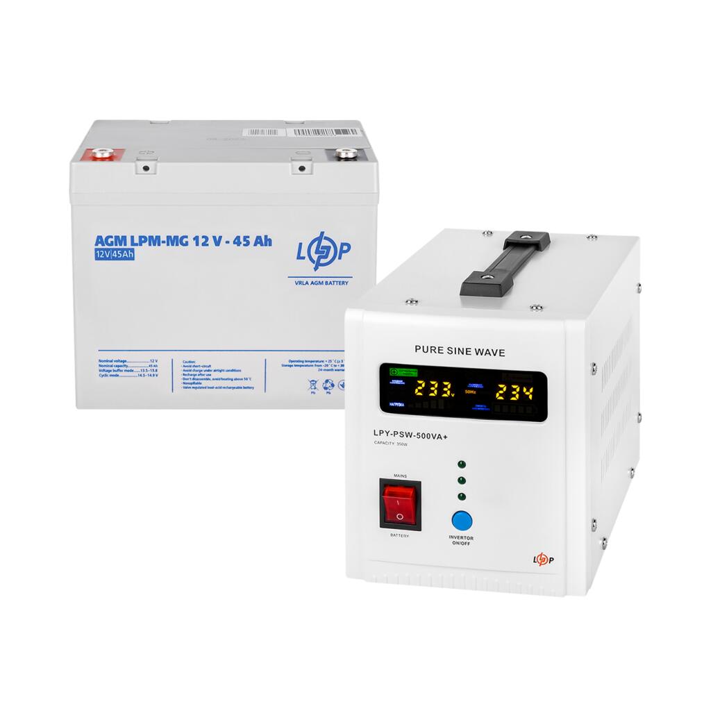 Комплект резервного питания для котла LogicPower 500 + мультигелевая батарея 540Wh - Изображение 2
