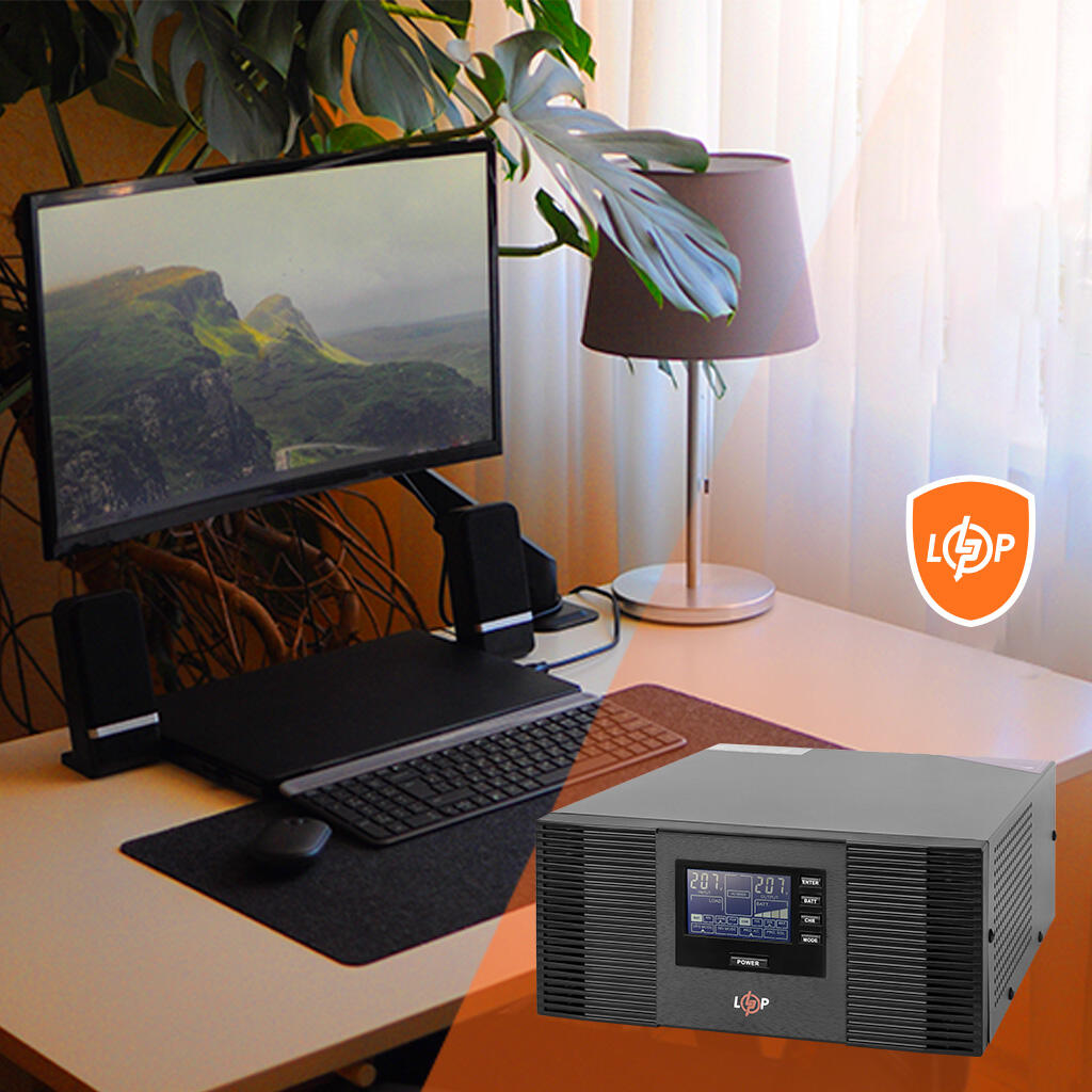 ДБЖ з правильною синусоїдою 12V LPM-PSW-1500VA (1050Вт) - Зображення 8