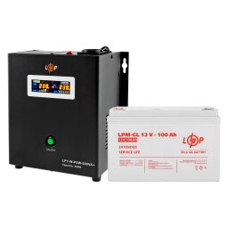 Комплект резервного питания для котла и теплого пола LogicPower ИБП + гелевая батарея (UPS W800VA + АКБ GL 1400W) null