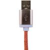 Кабель USB - micro USB 1м P (кожа) розовый / Retail - Изображение 3