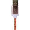 Кабель USB - Lightning 1м P (кожа) розовый / Retail - Изображение 3