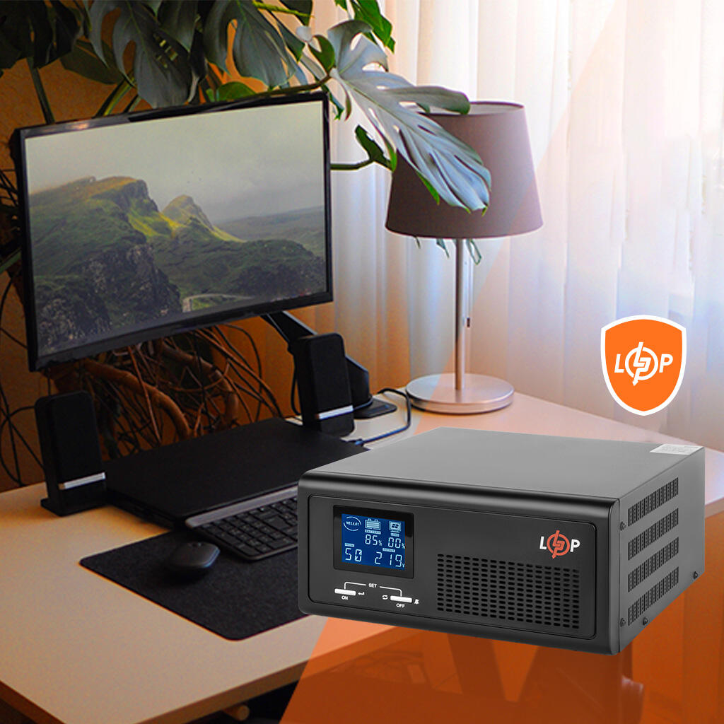 ДБЖ з правильною синусоїдою 12V LPE-B-PSW-1000VA+ (600Вт) 1-25A - Зображення 7