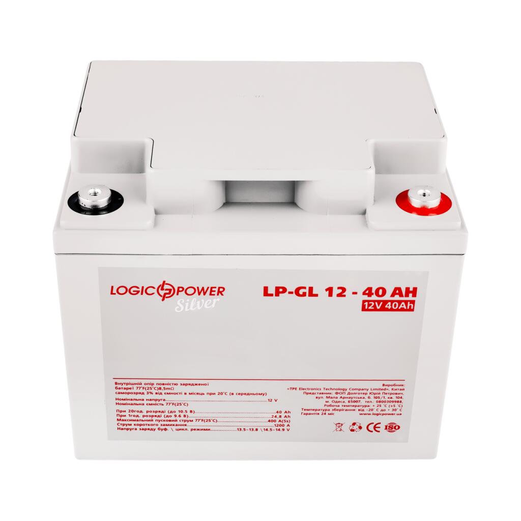 Акумулятор гелевий LP-GL 12V - 40 Ah Silver - Зображення 2