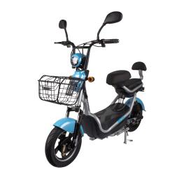 Электрический мопед CITY gy-4 350W/48V/20AH(AGM) (серо-голубой)